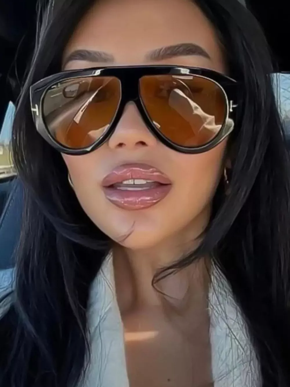 Gradient Lenses Oversized Sunglasses, image 5