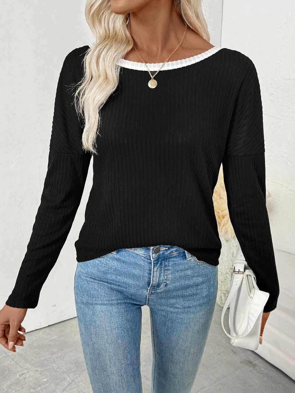 Tie Back Long Sleeve Top
