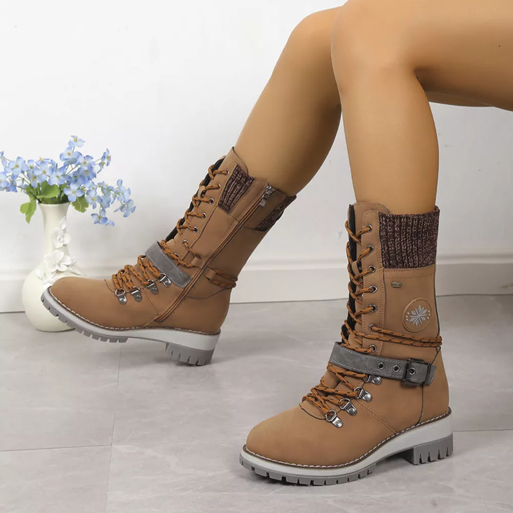 Lace Up Block Heel Boots, image 7