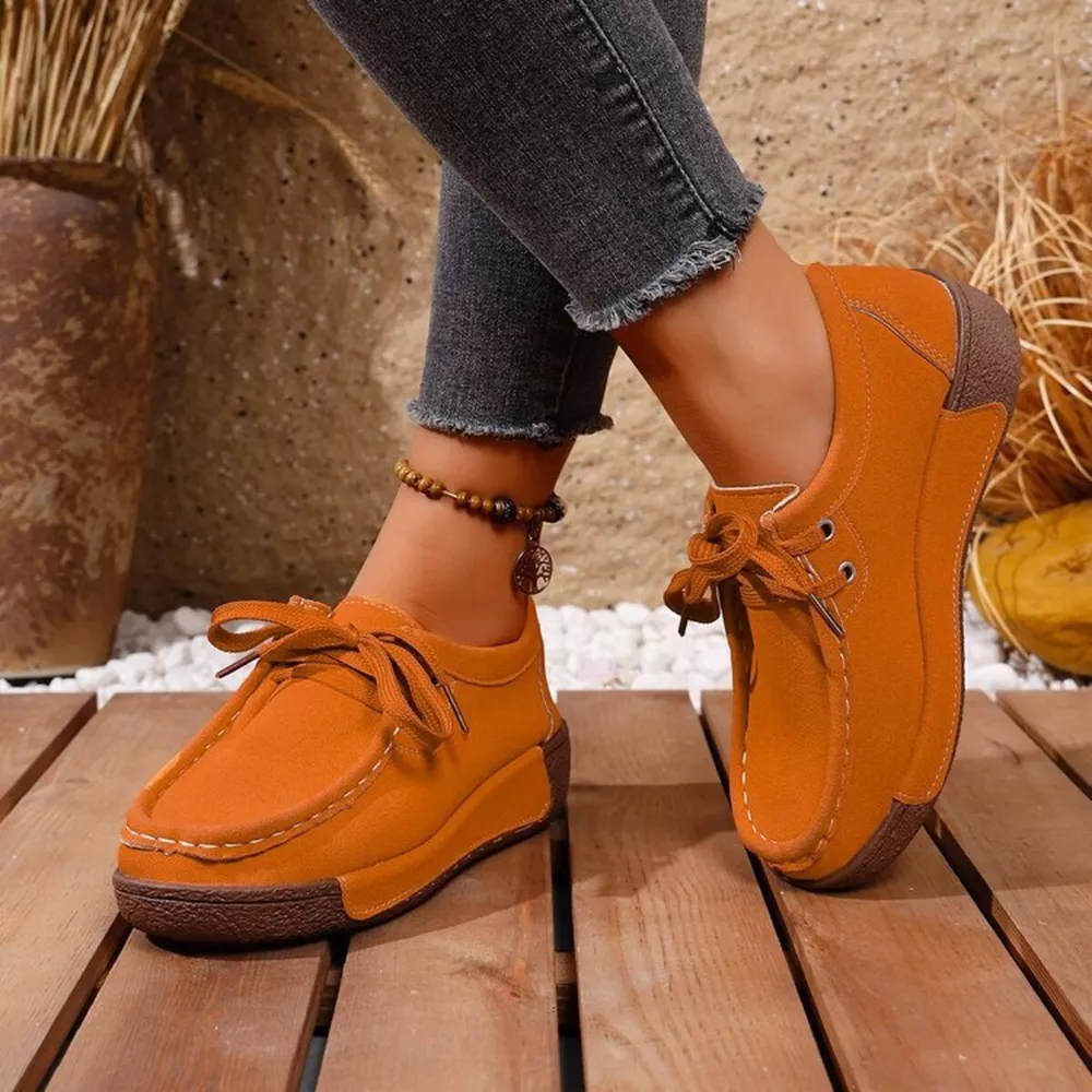 Round Toe Lace Up Sneakers, image 6