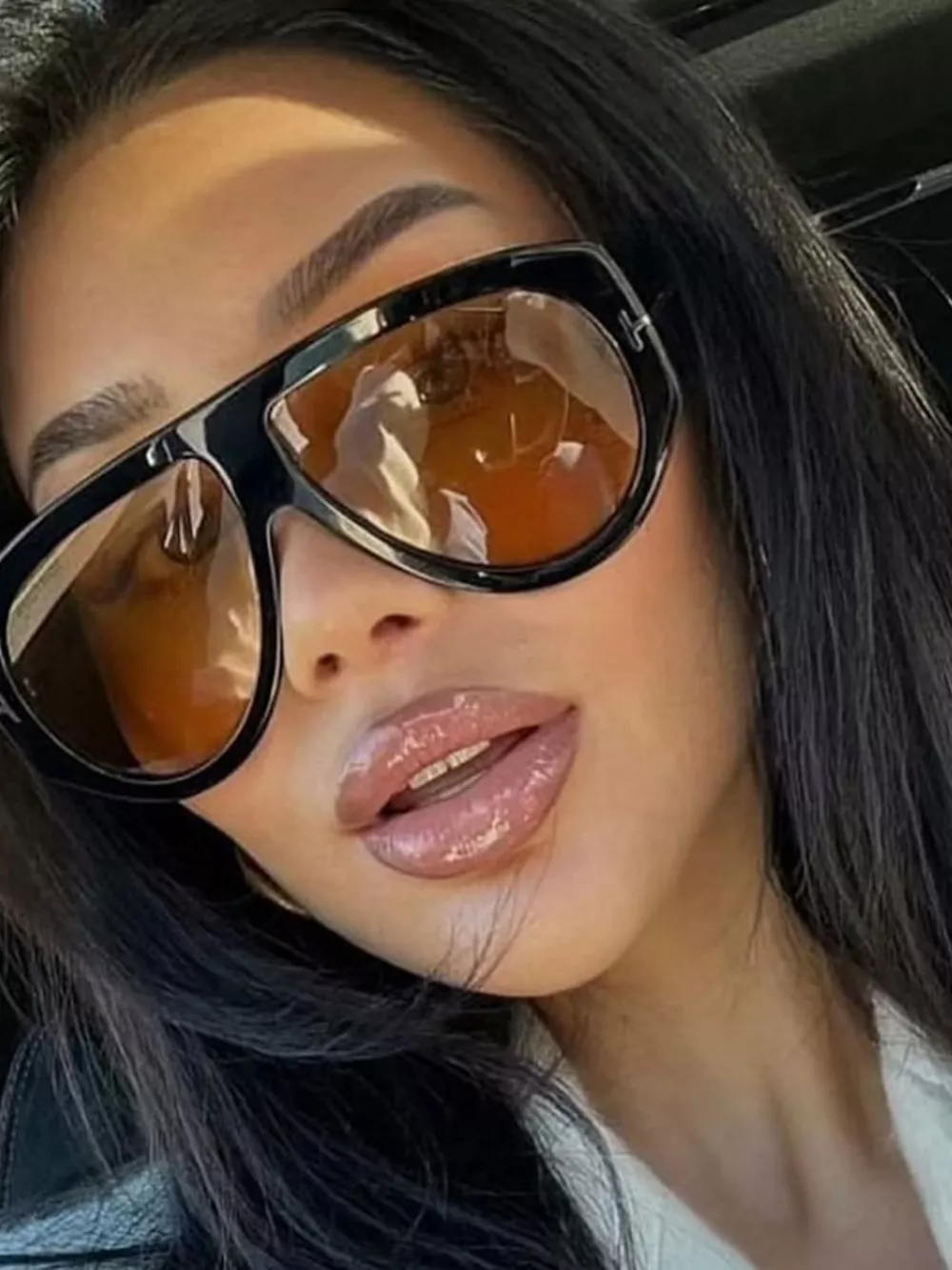 Gradient Lenses Oversized Sunglasses, image 6