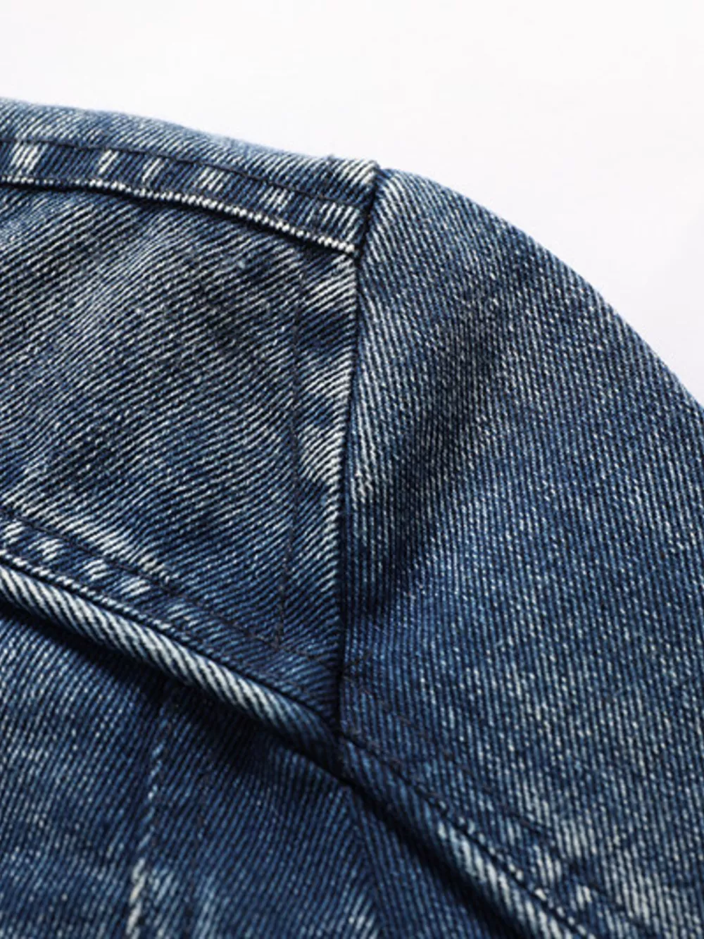 Men's Plus Size Zip Up Hooded Denim Jacket, image 8