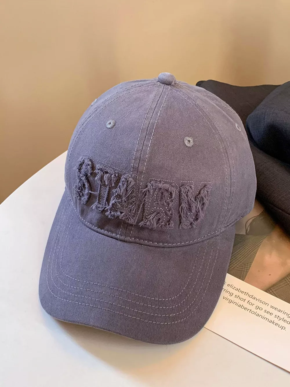 Frayed Letter Baseball Cap, image 4
