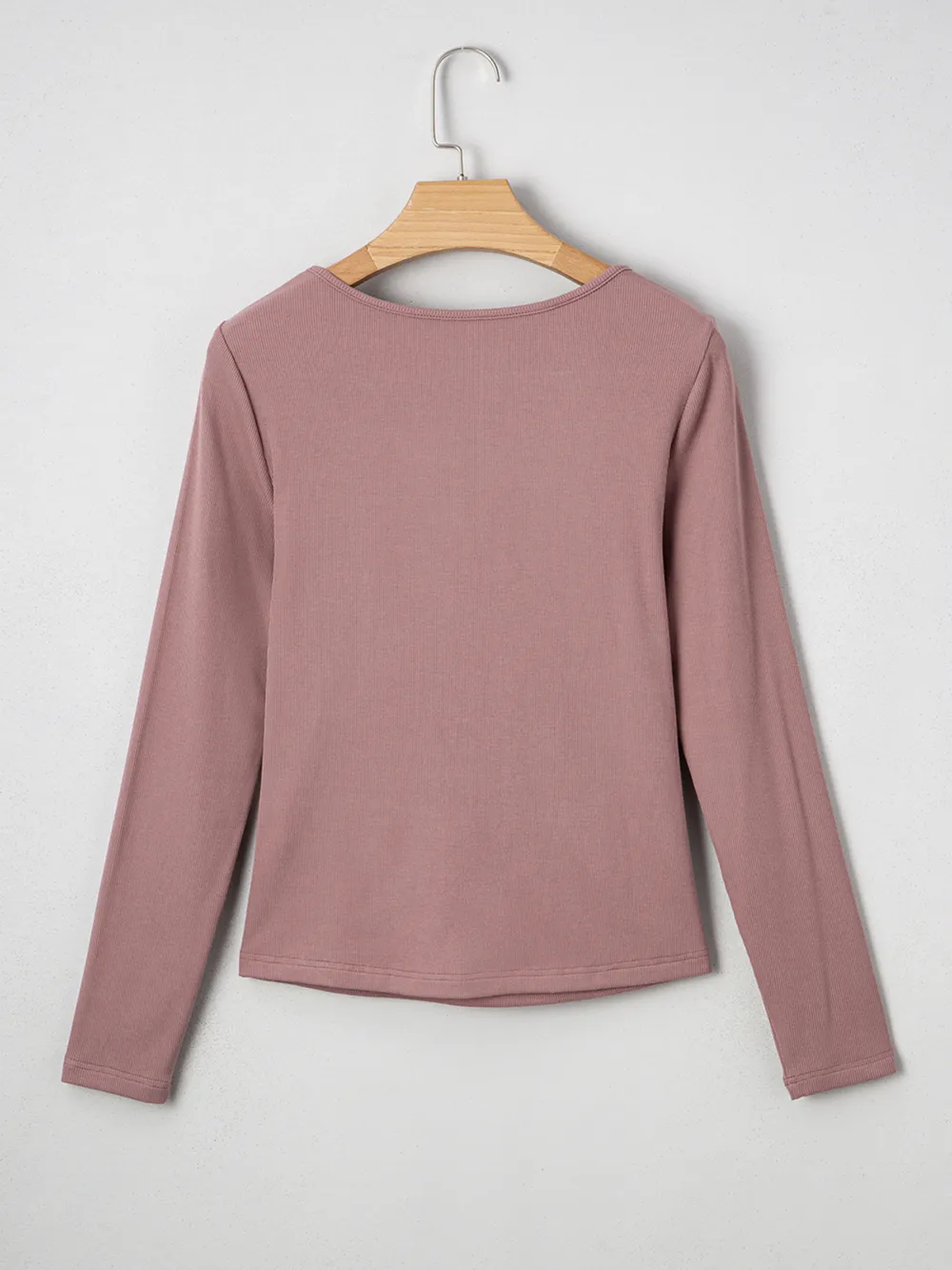 Ruched Front Long Sleeve T-Shirt, image 6