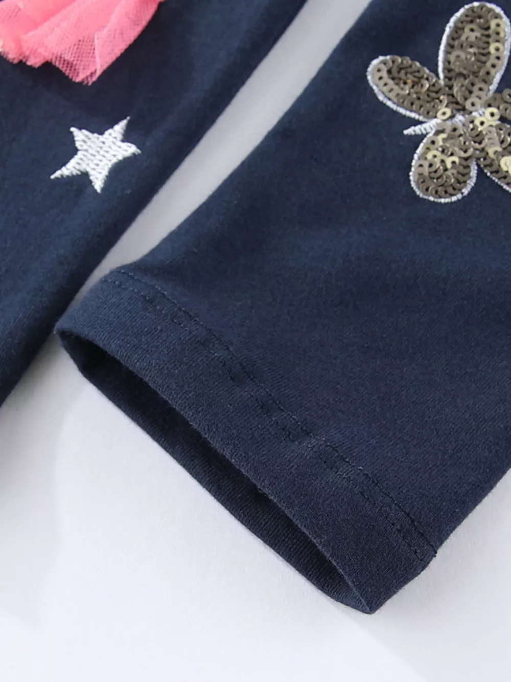 Children's Fairy Embroidered & Sequin Butterfly Leggings, image 2
