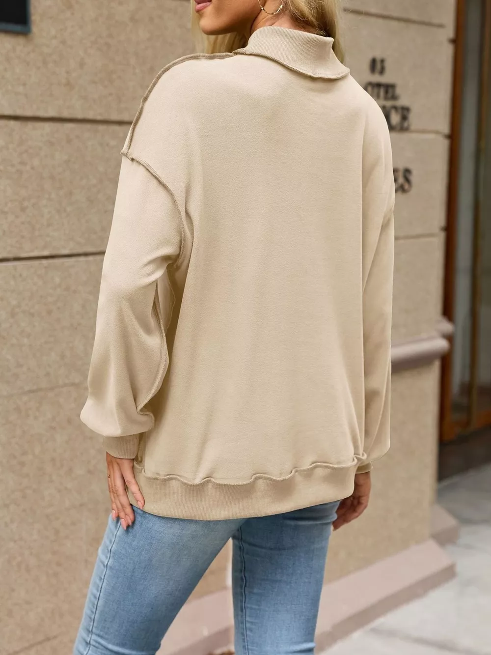 Loose Fit Crew Neck Sweatshirt, image 10