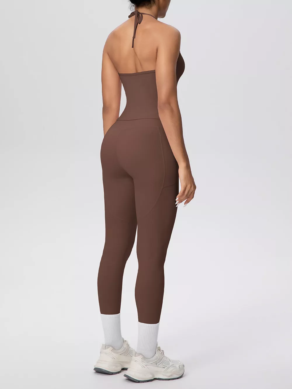 Halter Neck Cami and High-Waisted Leggings Active Set, image 21