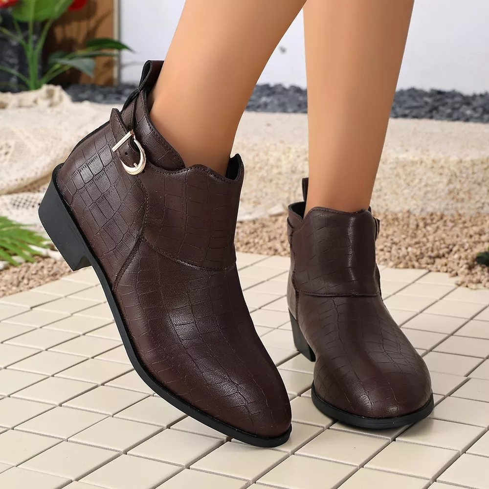 Point Toe Block Heels Boots, image 6