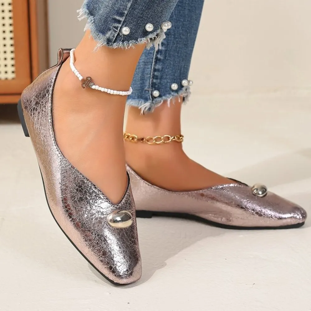 Square Toe Flats Slip-Ons, image 4