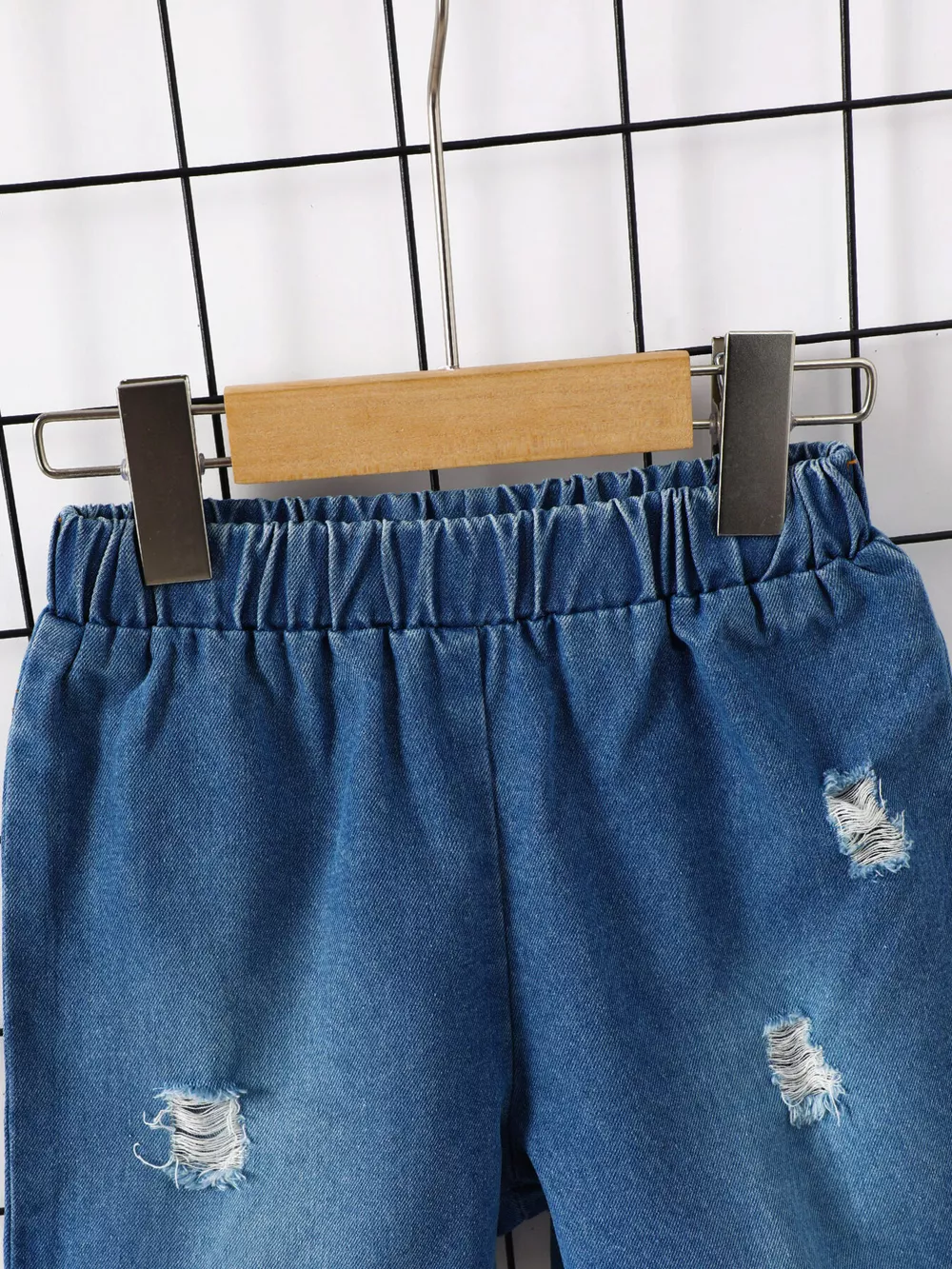 Children's Daddy & Son Best Friend Lightning Print Tee & Denim Shorts Set, image 7
