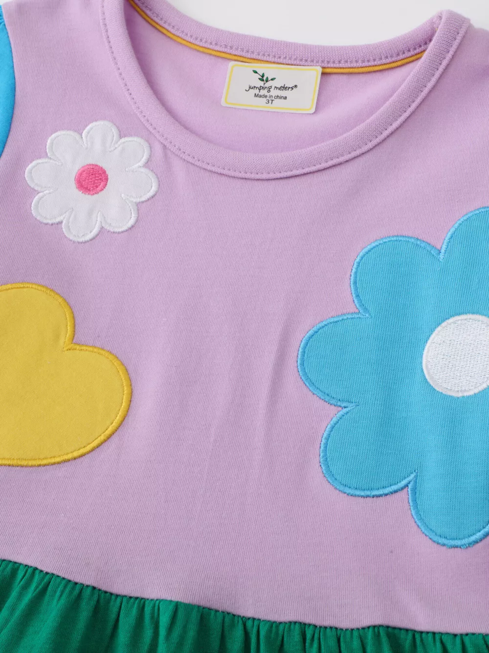 Children's Flower Round Neck Dress, image 3