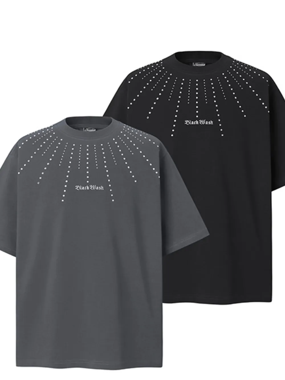 Men's Embellished Oversized Short Sleeve T-Shirt, image 2