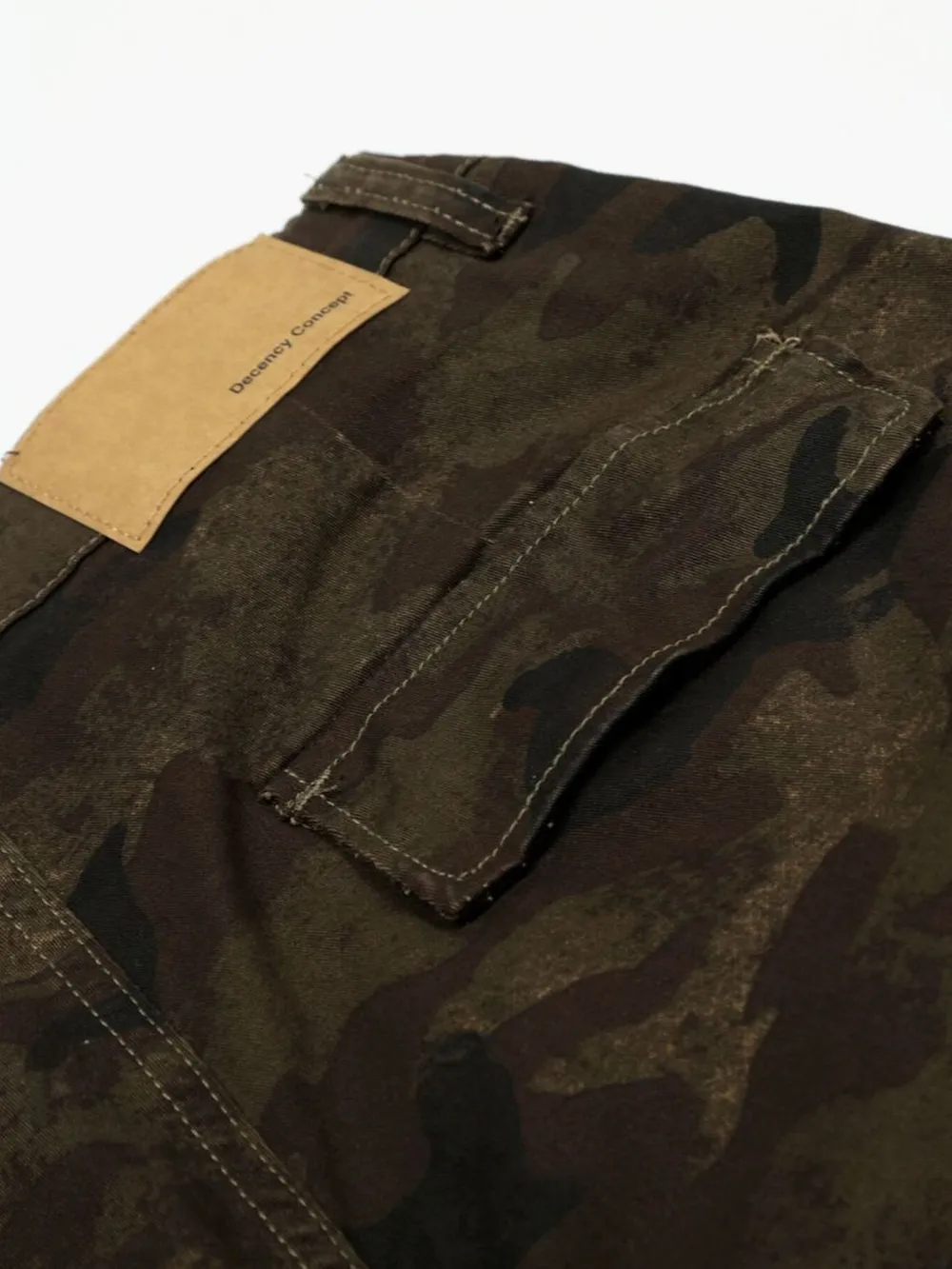 Men's Camouflage Cargo Wide Leg Shorts, image 7
