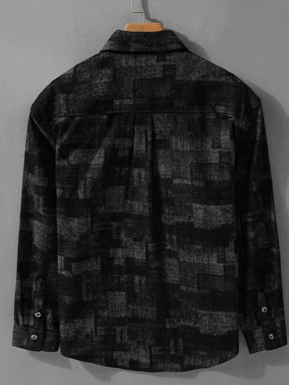 Men's Plus Size Vintage Plaid Button-Down Shirt, image 2