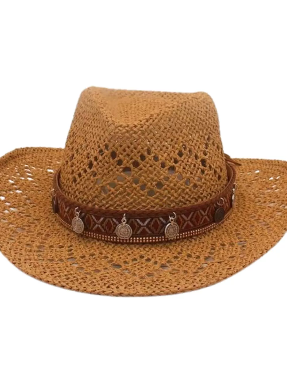 Boho Woven Cowboy Hat, image 7