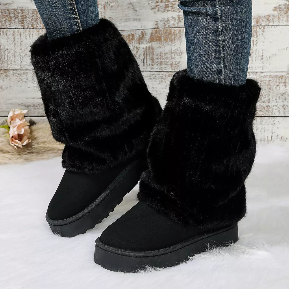 Round Toe Platform Boots, image 11