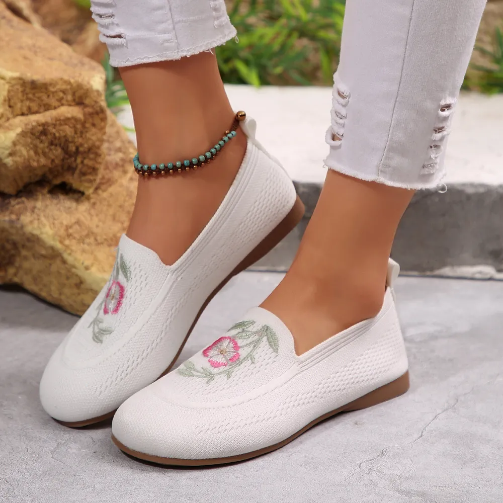 Embroidered Mesh Slip-Ons, image 12