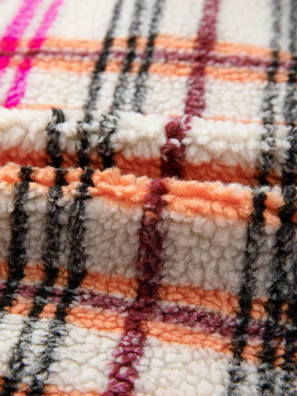 Sherpa Plaid Snap Down Vest Coat, image 7