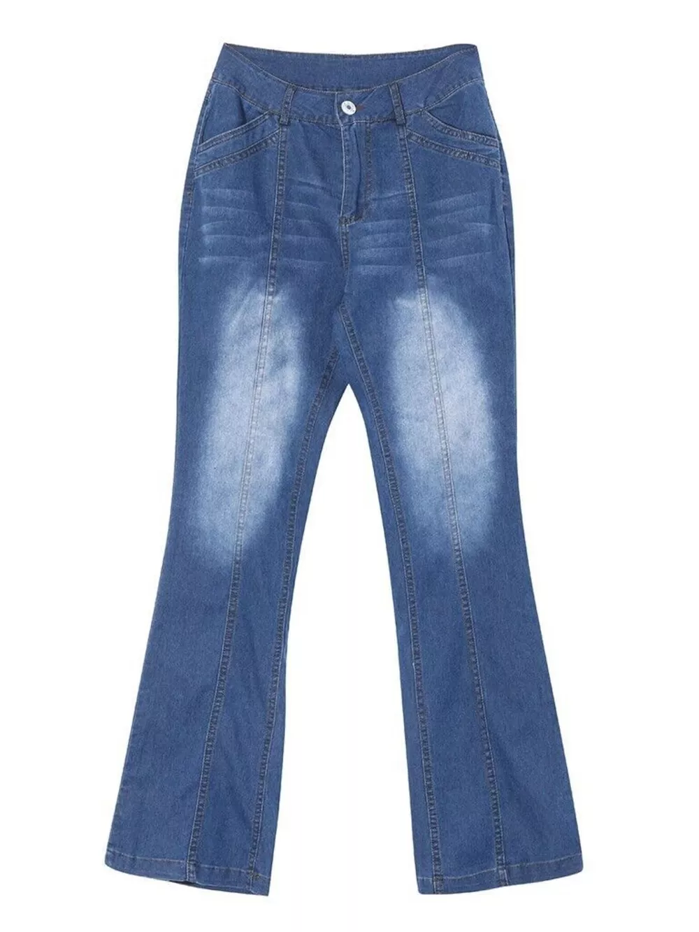 Mid-Rise Bootcut Jeans, image 4