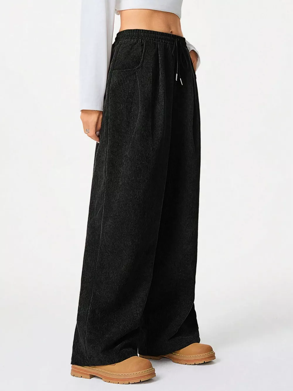 Casual Corduroy Wide Leg Pants, image 16