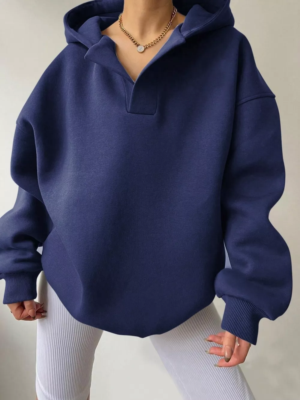 Dropped Shoulder Long Sleeve Sweatshirt, image 7
