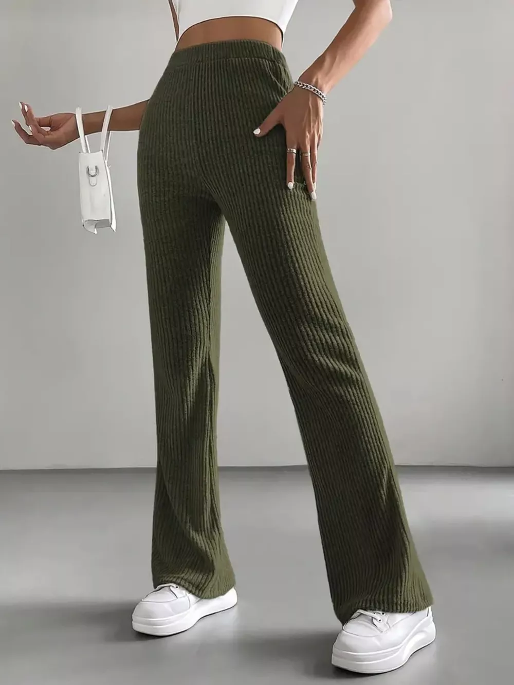 High Waist Flare Pants, image 6
