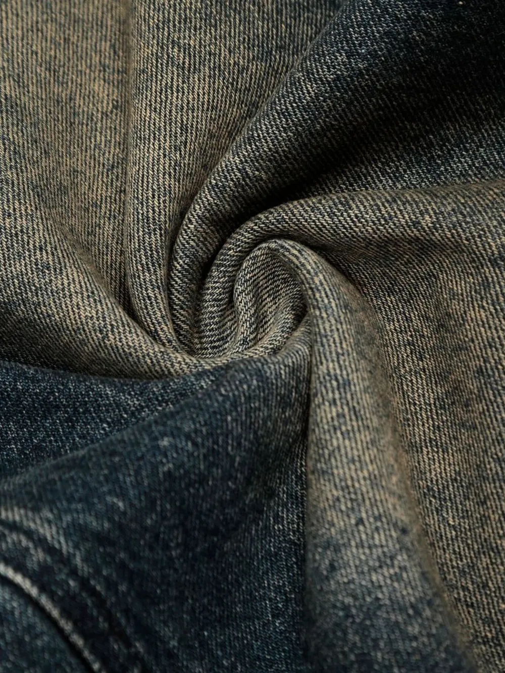Men's Vintage Wash Wide Leg Capris Jeans, image 6