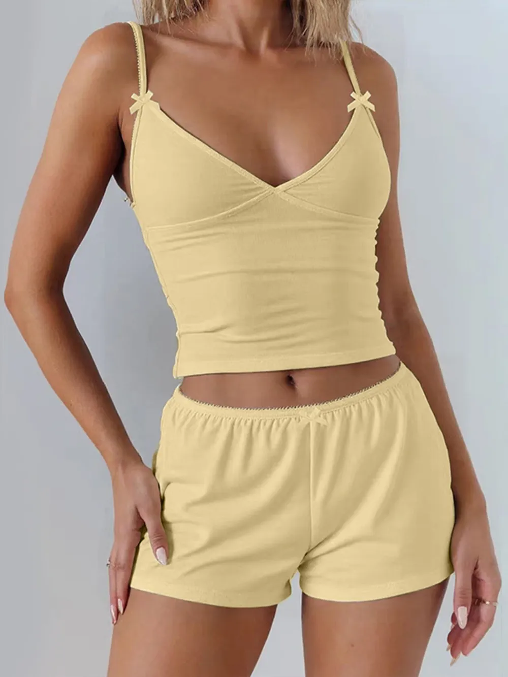 V-Neck Cami and Shorts Set, image 10