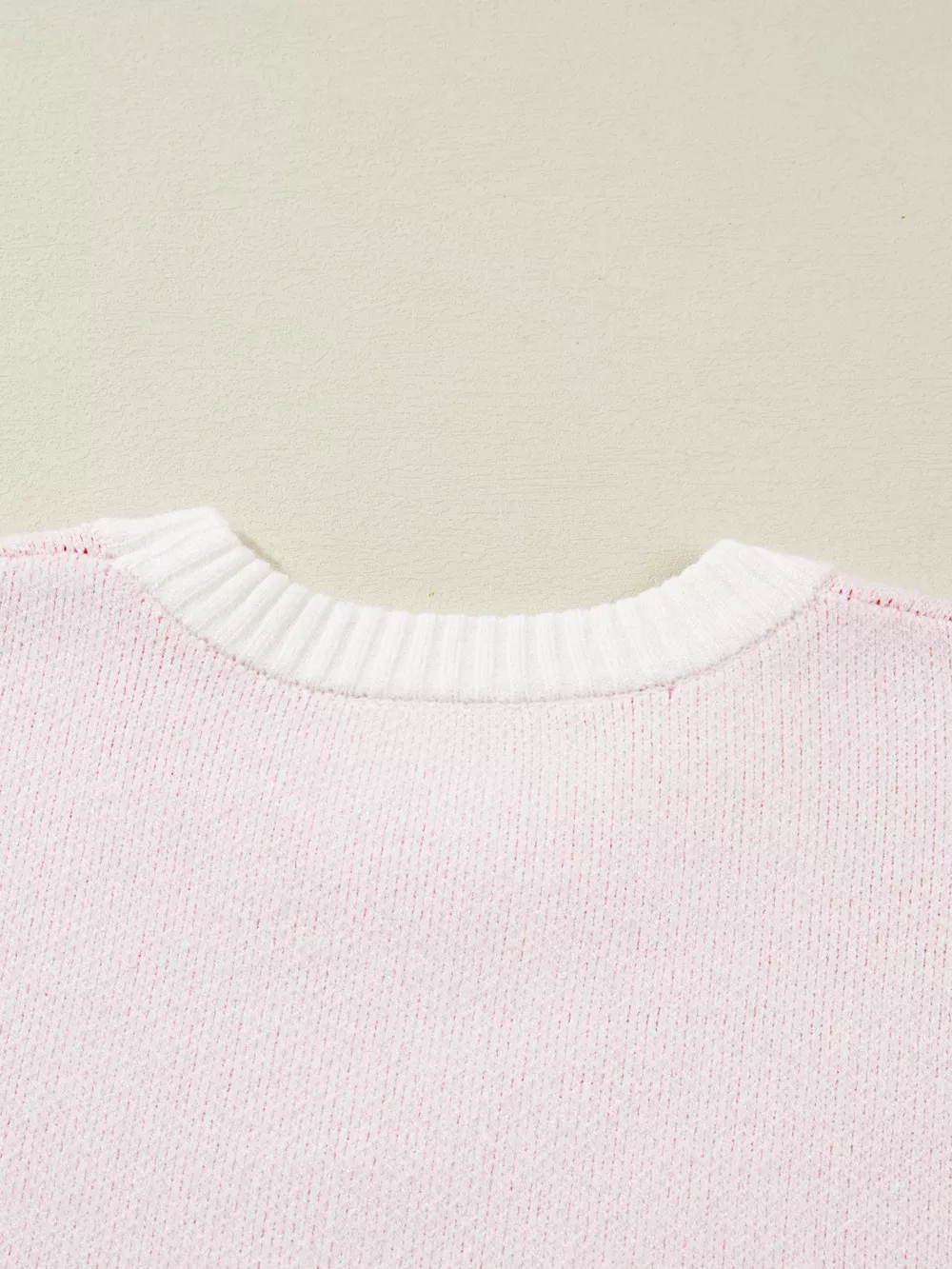 Cherry Pattern Drop Shoulder Sweater, image 6