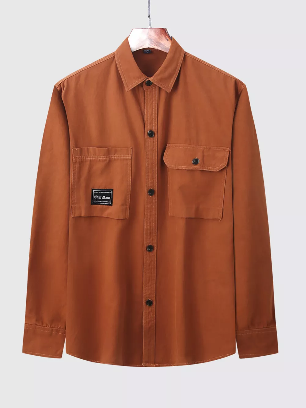 Men's Plus Size Casual Button Up Shirt, image 7