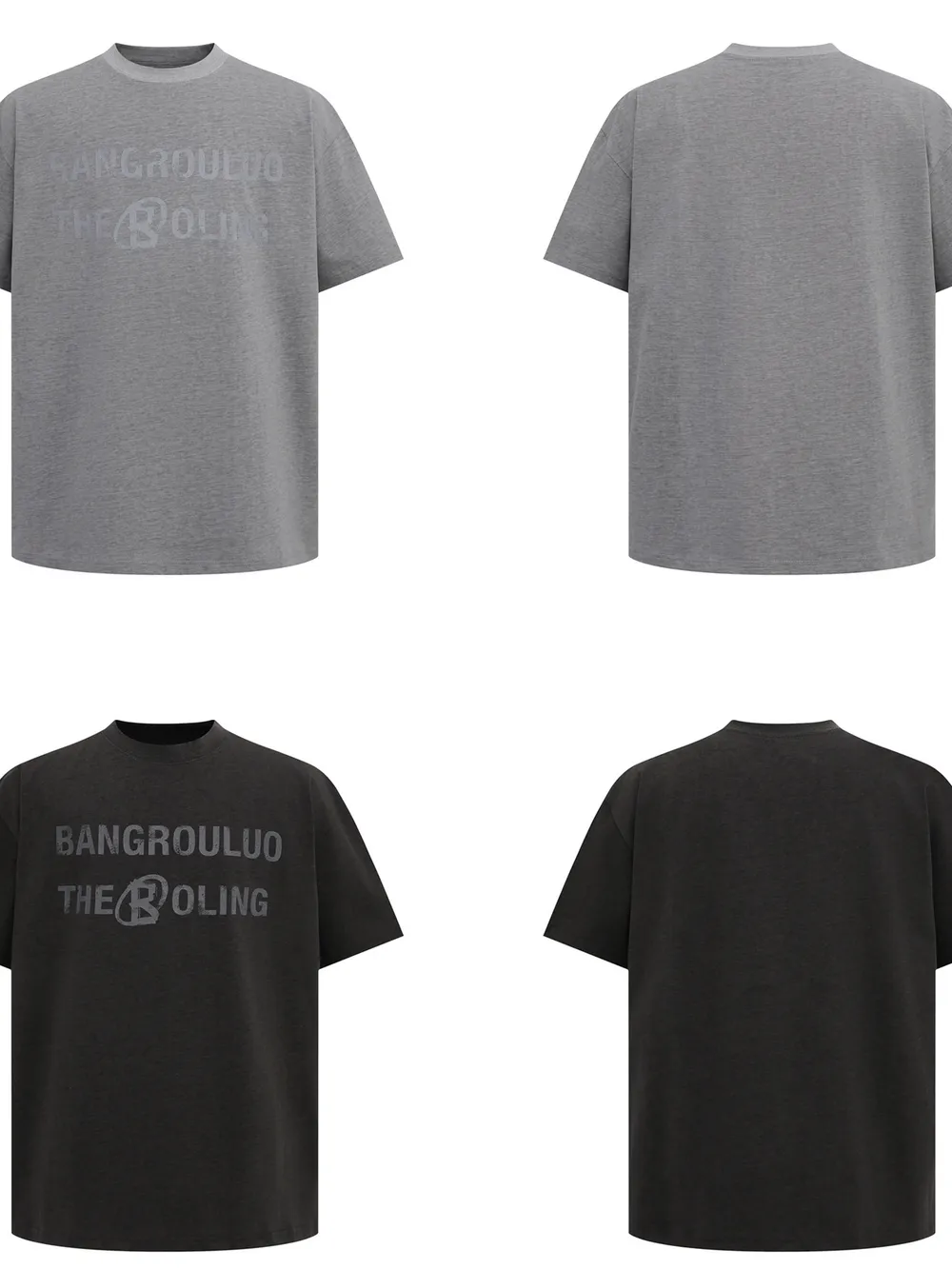 Men's Round Neck Letter Graphic T-Shirt, image 5