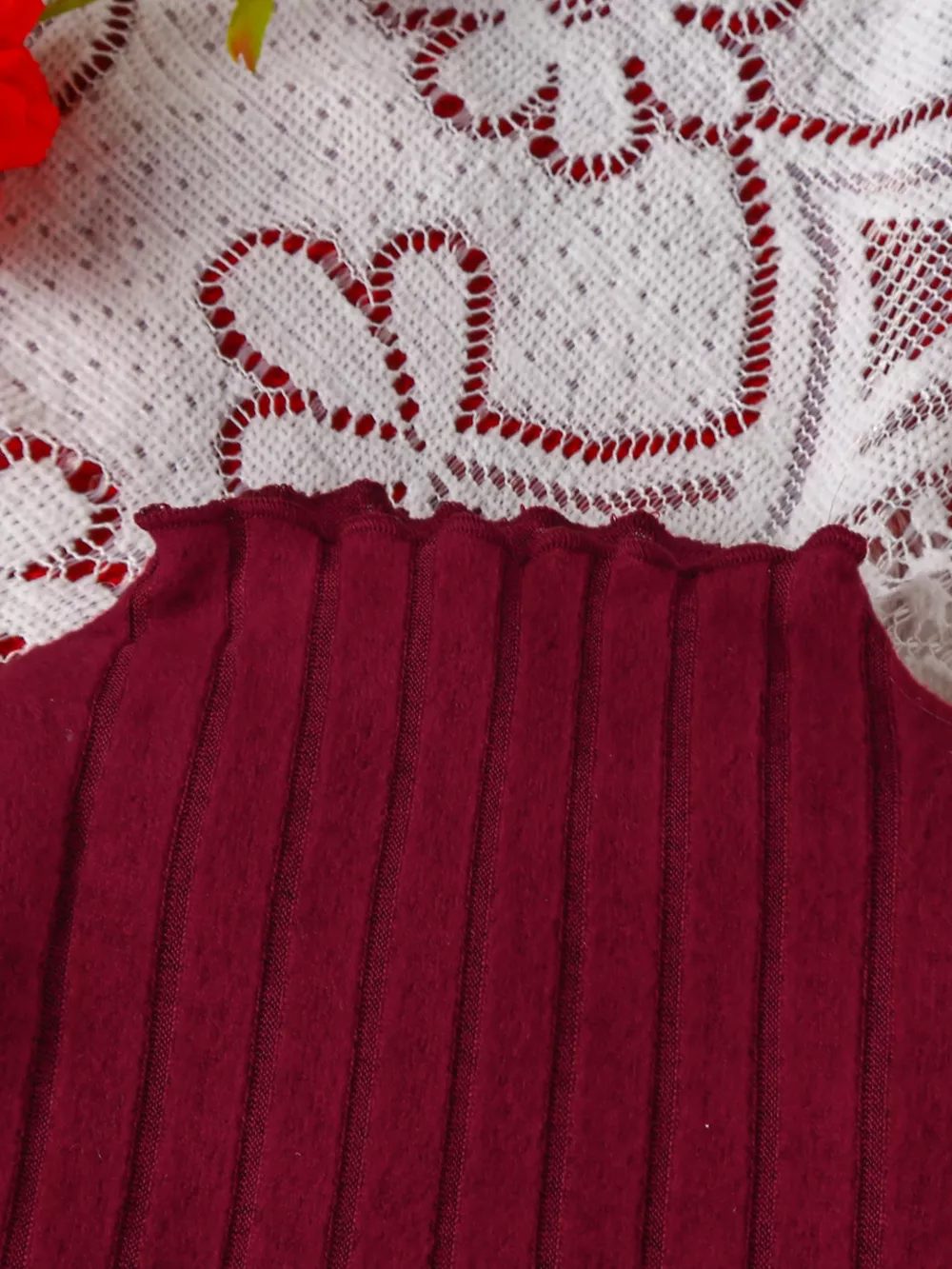 Children's Ribbed Knit Top and Dress Set, image 8