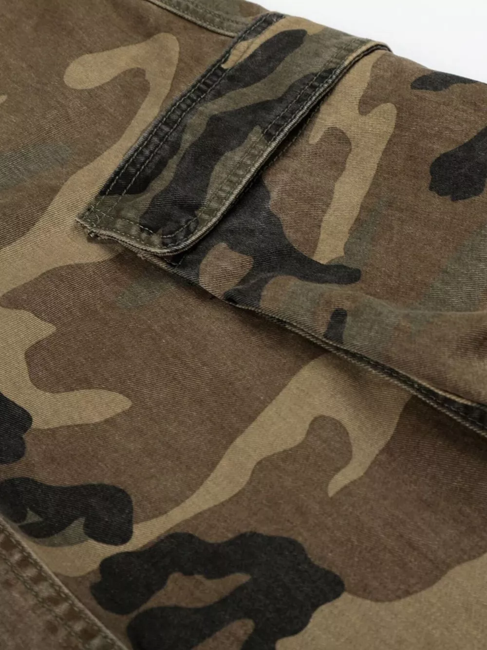 Men's High-Waisted Camouflage Cargo Wide-Leg Pants, image 10