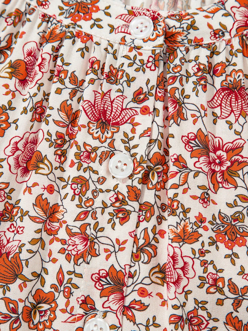 Floral Long Sleeve Button Down Blouse, image 10