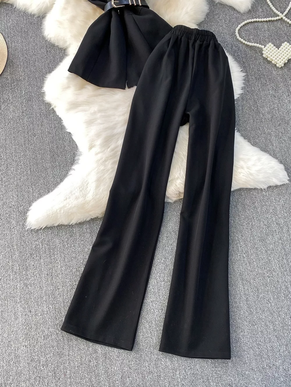 Sleeveless Top and Wide-Leg Pants Set, image 22