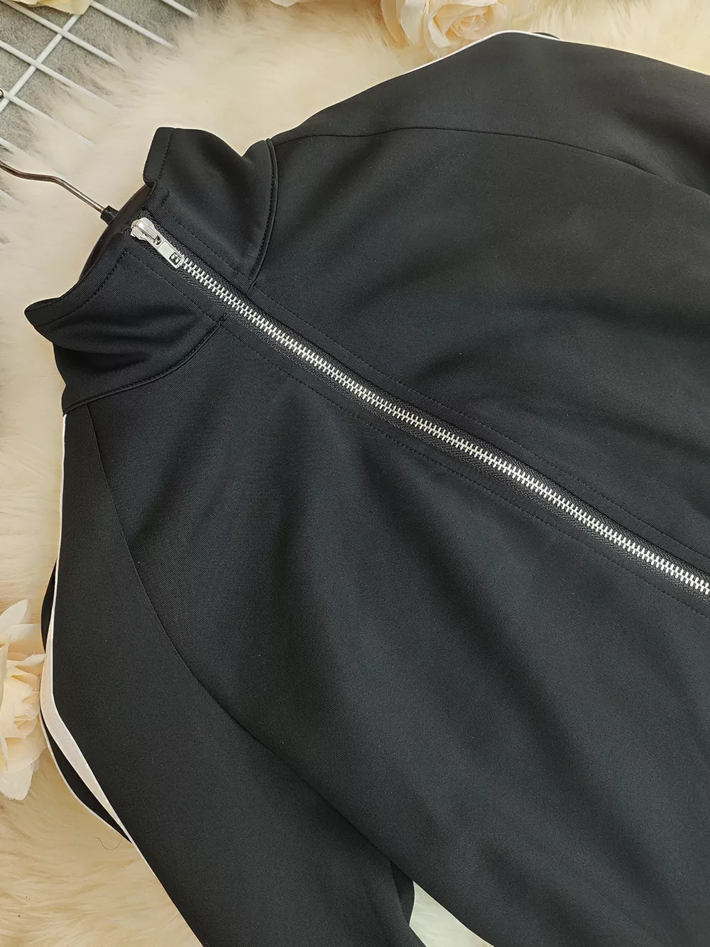 Striped Zip Up Top and Pants Set, image 9