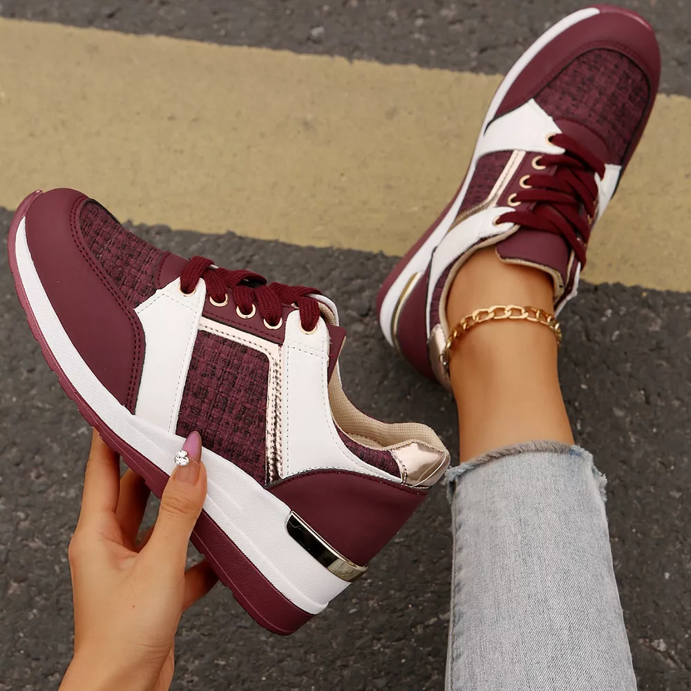 Round Toe Lace Up Sneakers, image 9