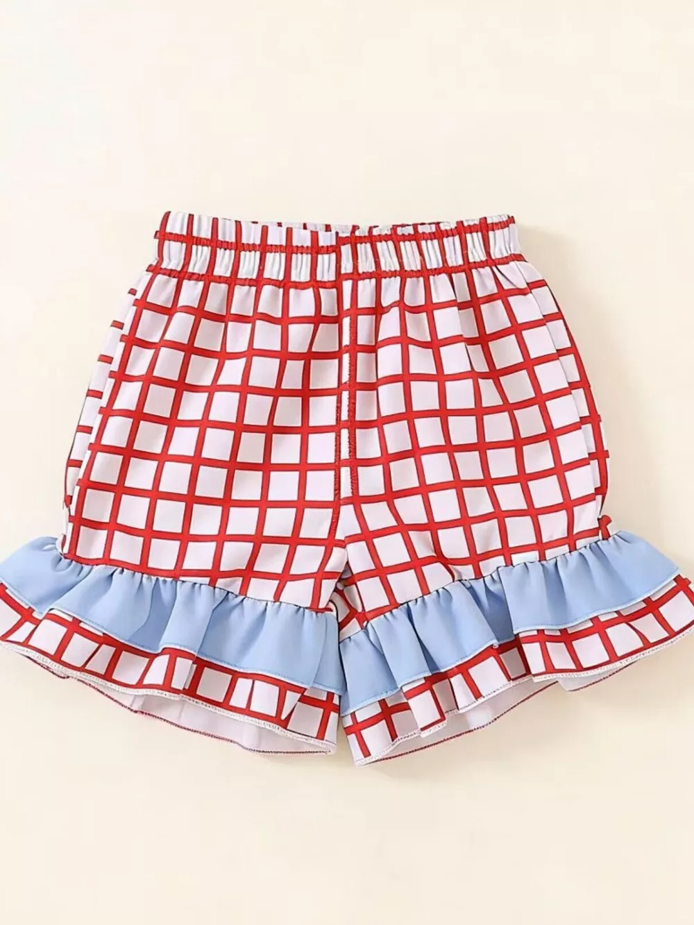 Children's Baseball Embroidered Ruffle Trim Top and Shorts Set, image 6