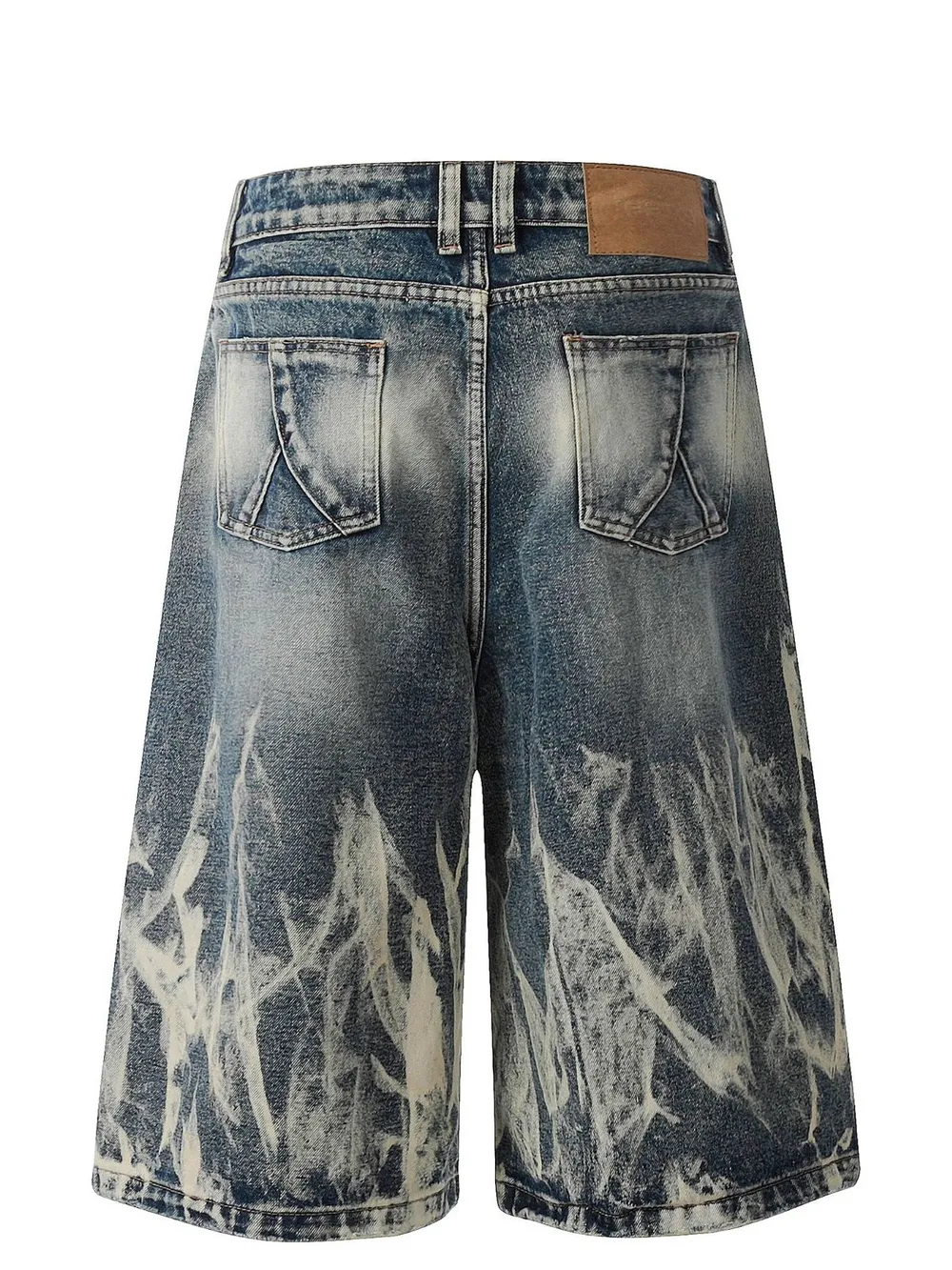 Men's Acid Wash Denim Shorts, image 3