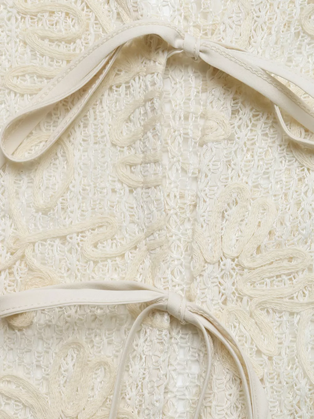 Floral Lace Tie-Front Shirt, image 6