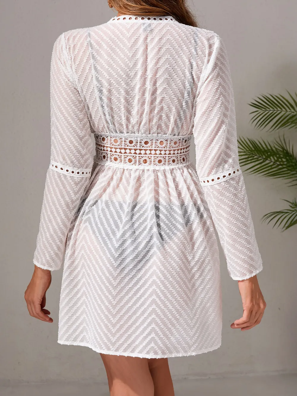 Chevron Crochet Lace Cover-Up, image 5