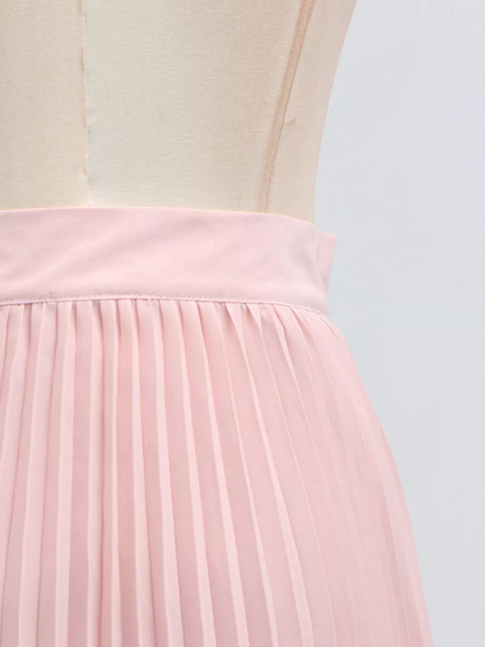 Frill Lapel Collar Top and Pleated Skirt Set, image 22
