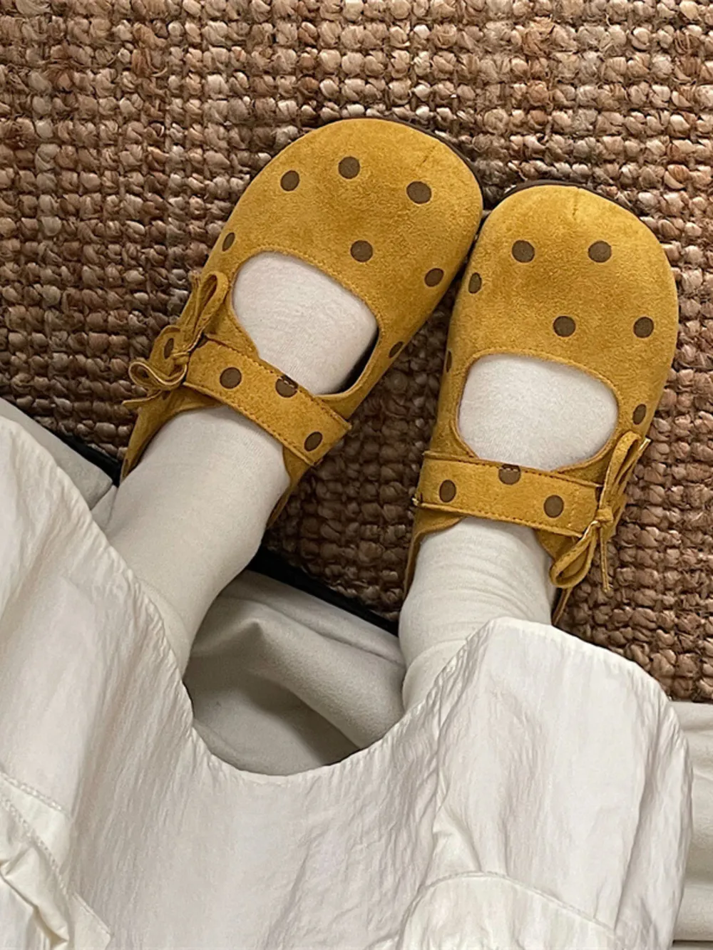 Polka Dot Round Toe Slip-Ons, image 16