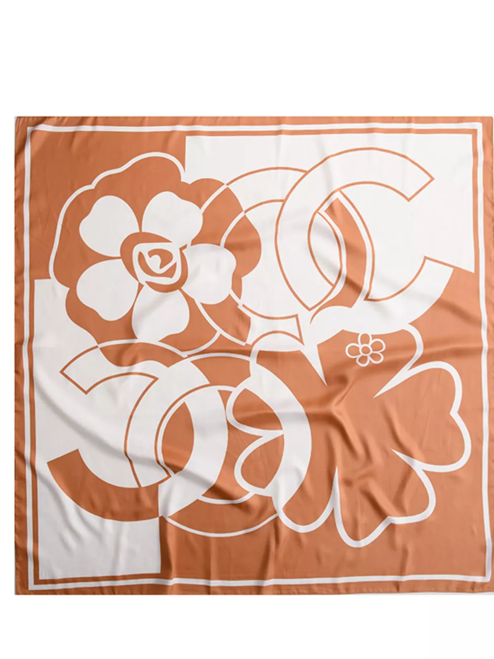Square Flower Silk Scarf, image 8
