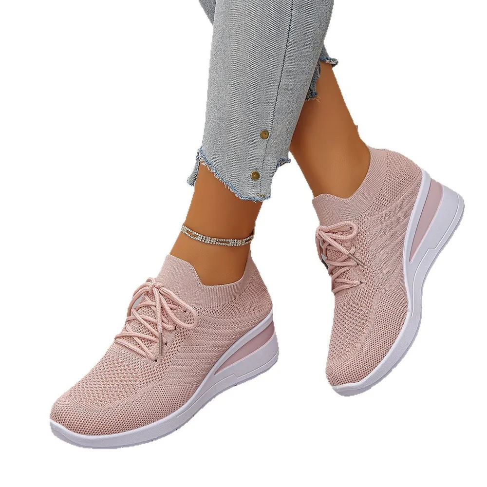 Lace Up Wedge Athletic, image 9