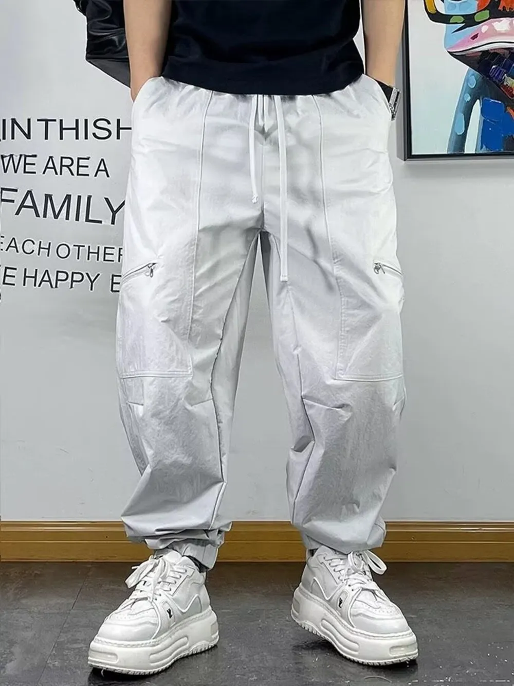 Men's Plus Size Drawstring Loose Fit Pants