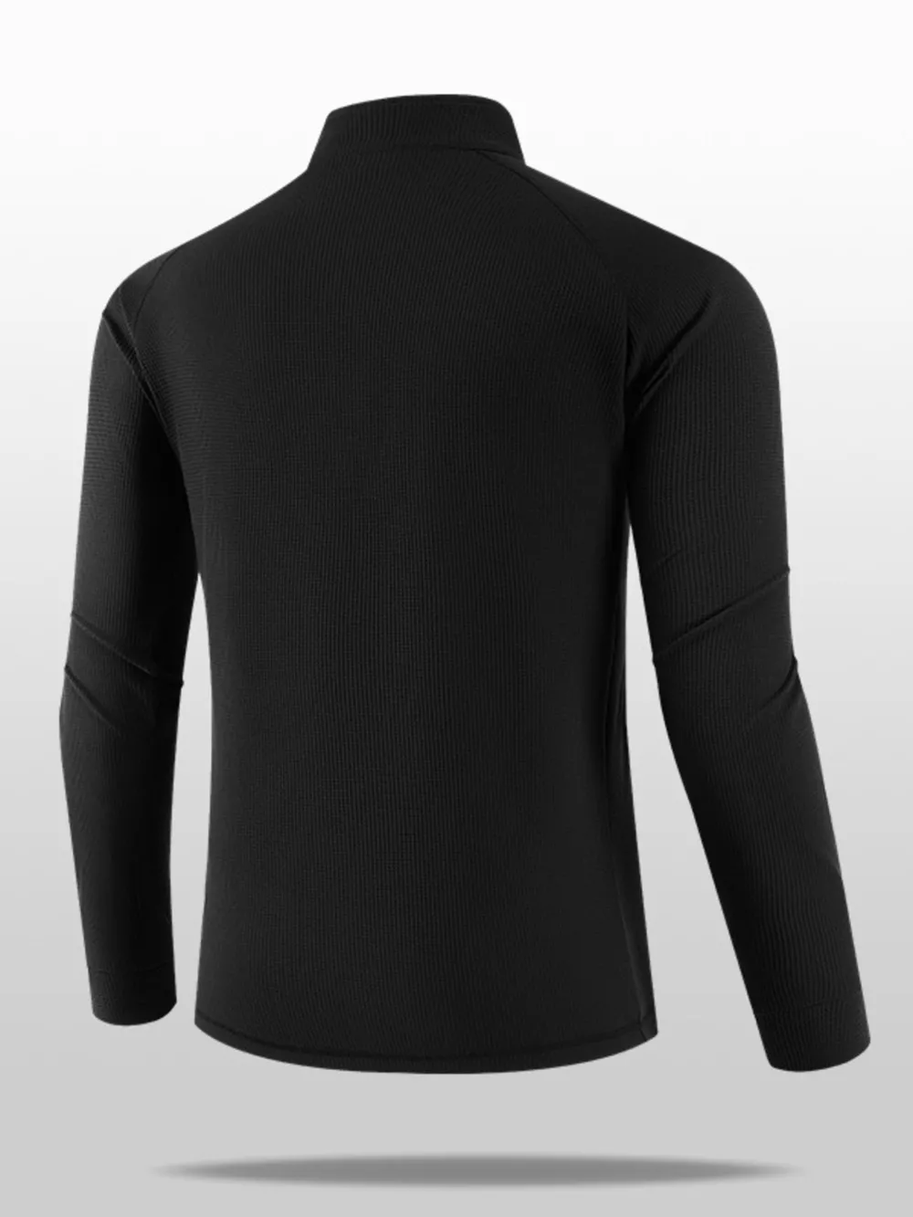 Men's Plus Size Quarter Long Sleeve Top, image 7