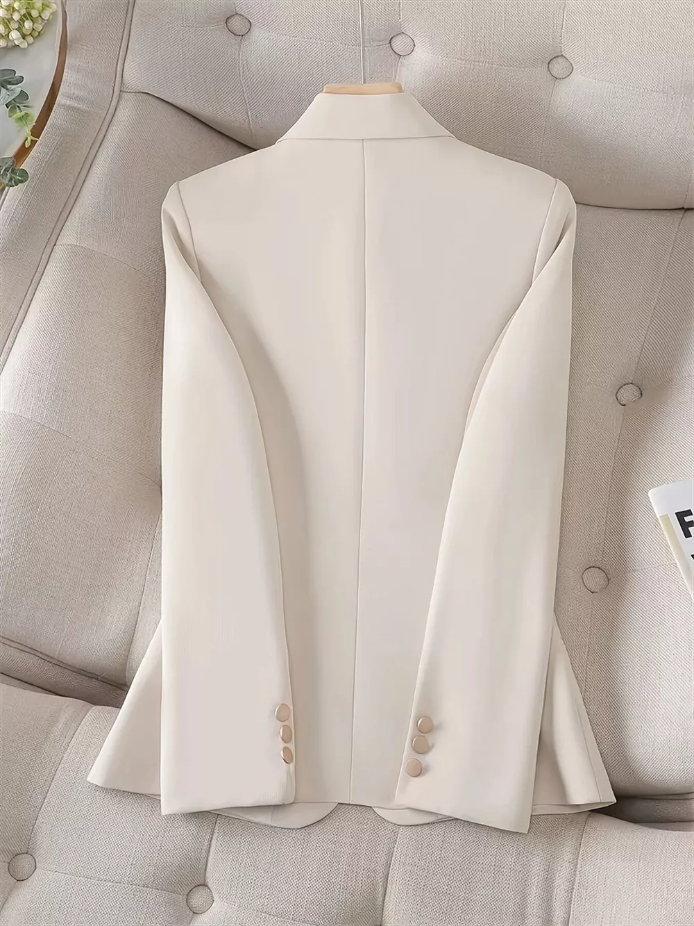 Slim-Fit Single-Button Blazer, image 3