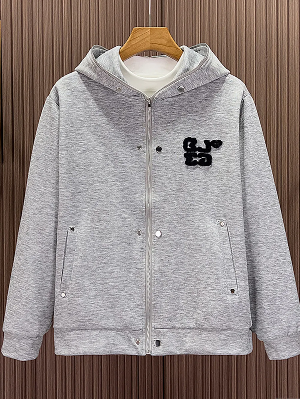 Men's Zip Up Long Sleeve Hoodie, image 3