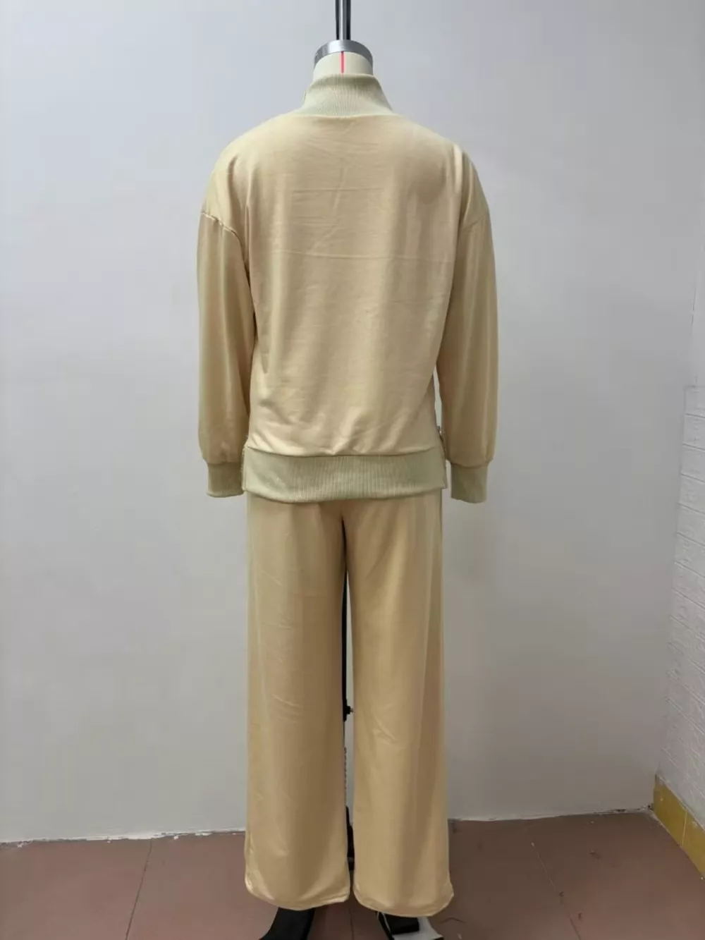 Turtleneck Dropped Shoulder Top and Pants Set, image 5